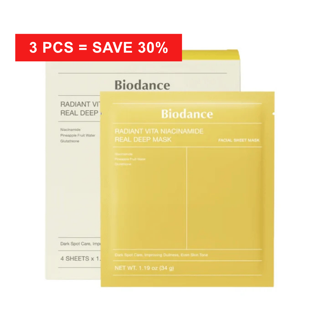 Radiant Vita Niacinamide Real Deep Mask 4-pack