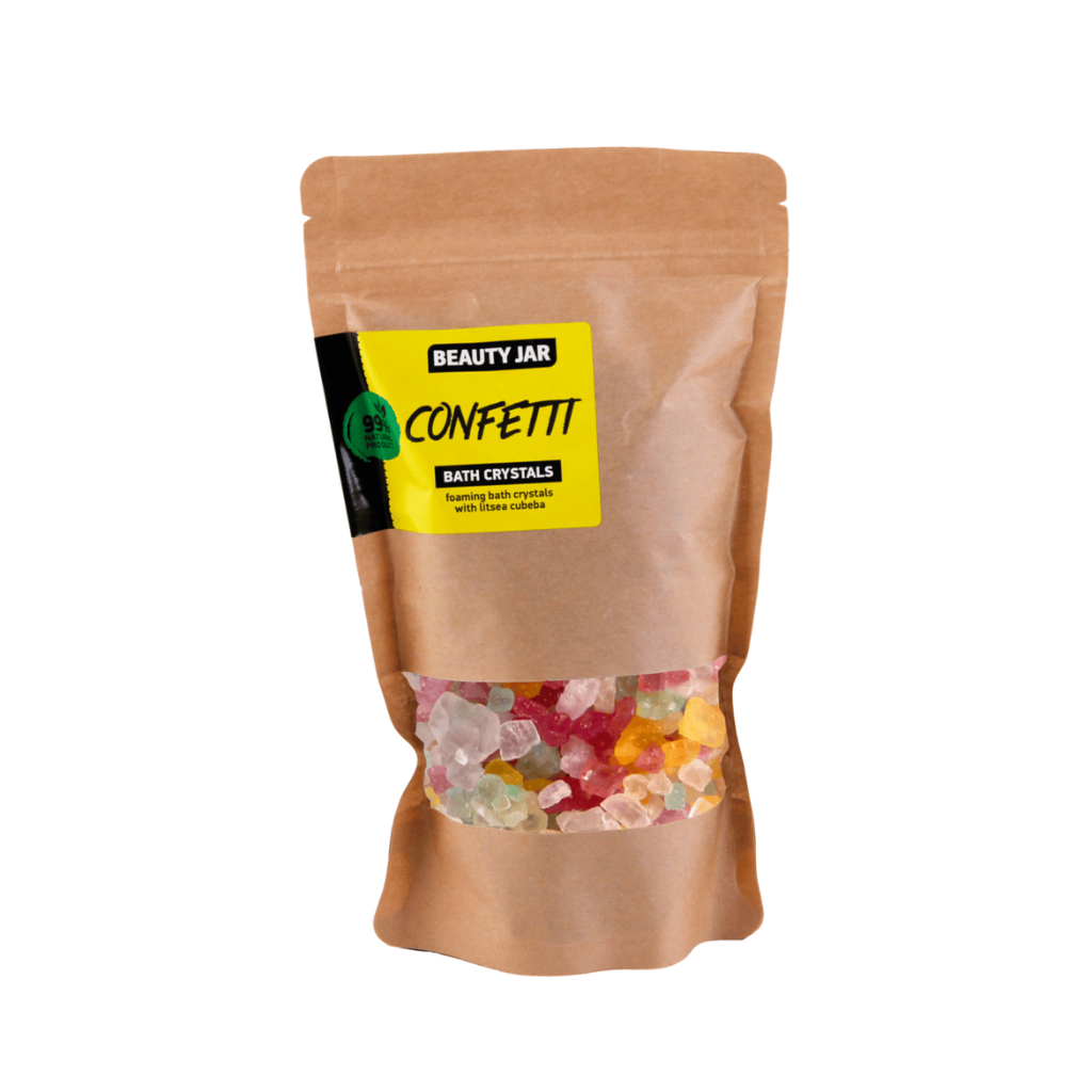 Beauty Jar | Confetti Foaming Bath Crystals - Naturelle