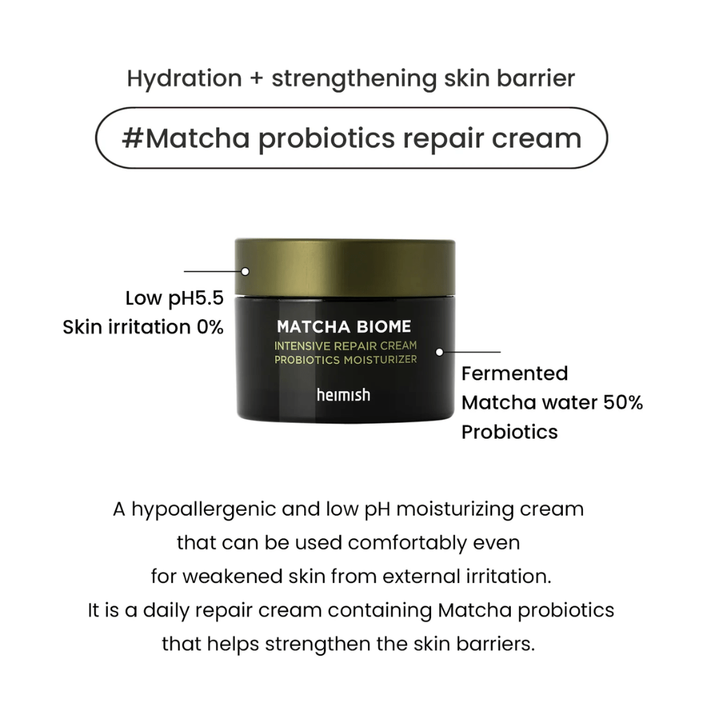 Matcha Biome Intensive Repair Cream - NaturelleShop.com - heimish