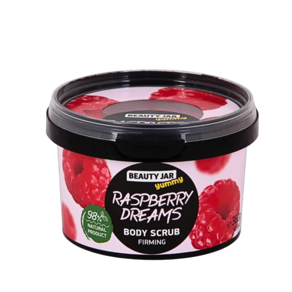 Raspberry Dreams Firming Body Scrub - NaturelleShop.com - Beauty Jar Yummy!