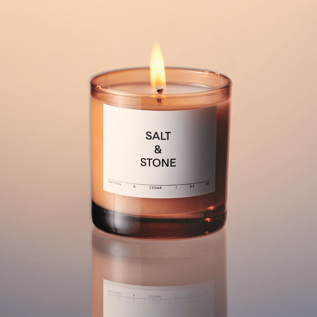 Scented Candle Saffron & Cedar - NaturelleShop.com - Salt & Stone