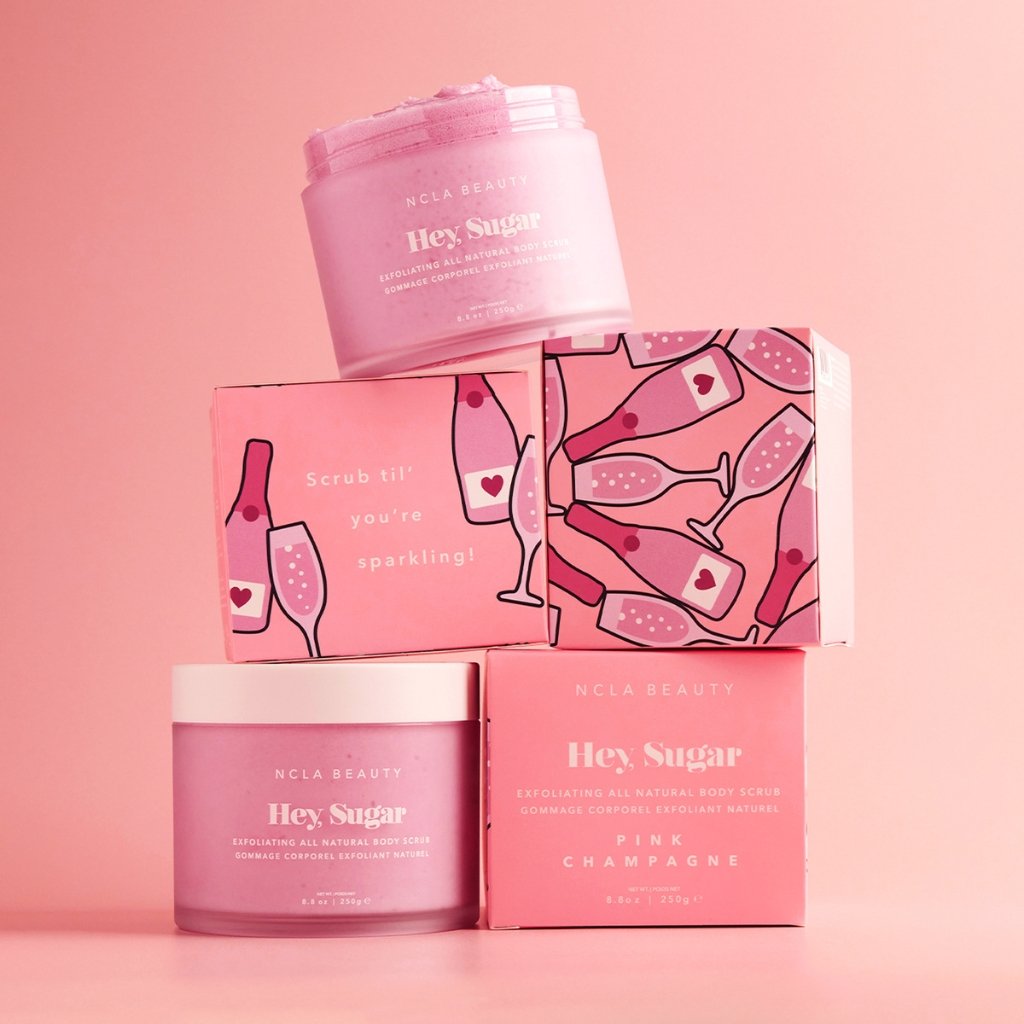 Hey, Sugar - Pink Champagne Body Scrub - NaturelleShop.com - NCLA Beauty