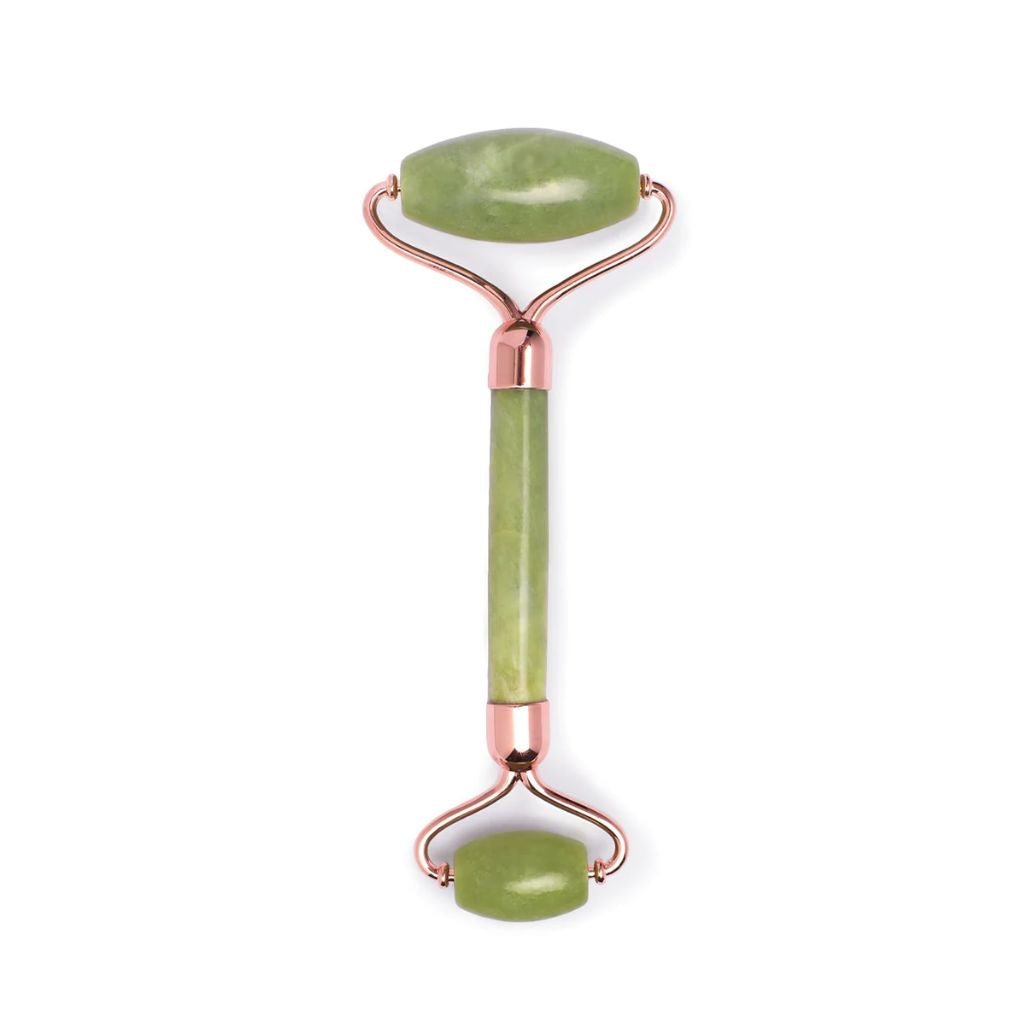 Island Jade Rose Gold Gemstone Facial Roller - NaturelleShop.com - Earth Harbor