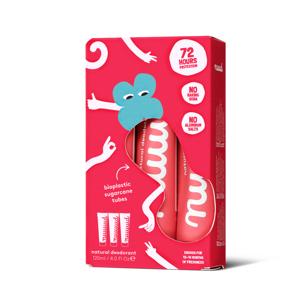 All Natural Deodorant - xXL Pack | new cream - NaturelleShop.com - nuud