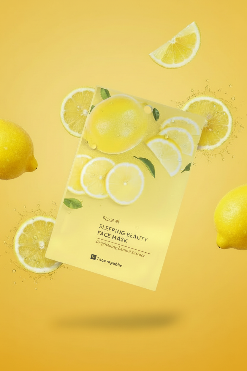Face Republic | Brightening Lemon Sheet Mask - Naturelle