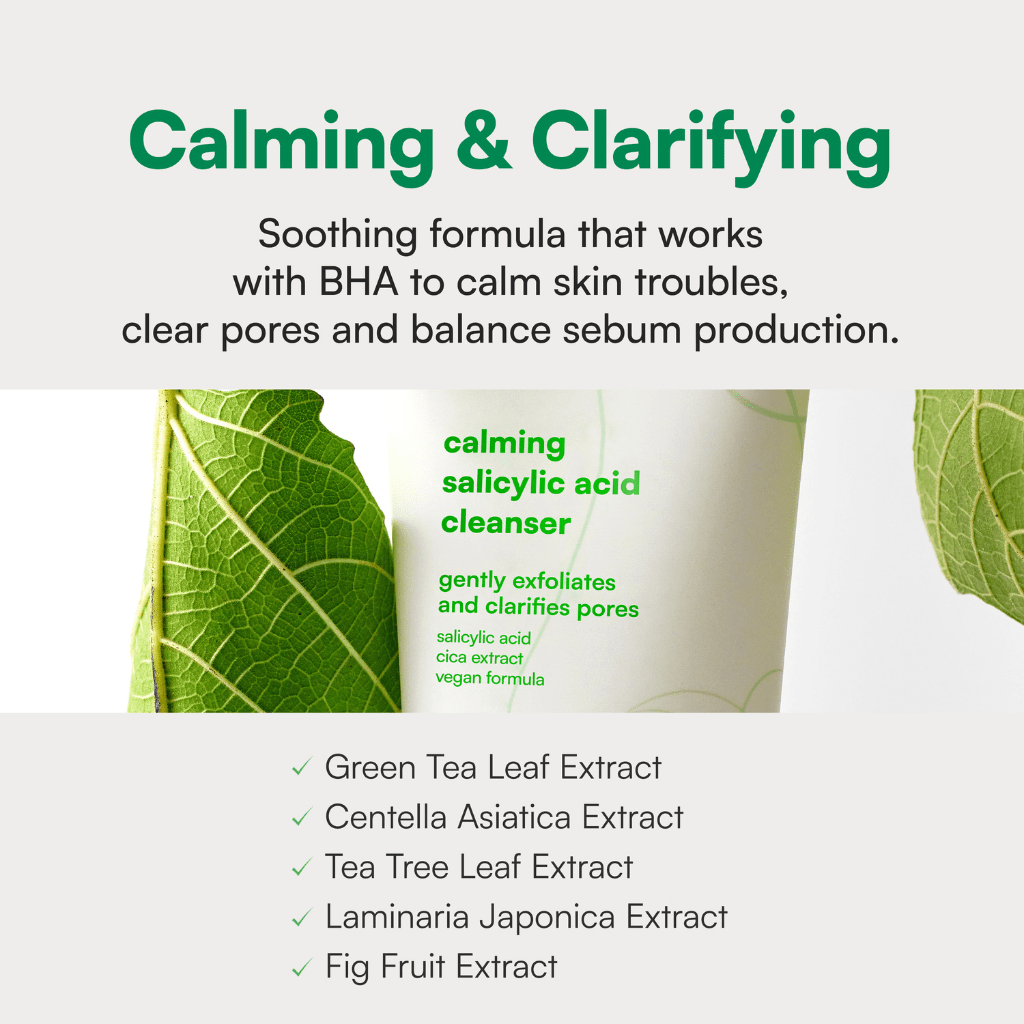 Calming Salicylic Acid Cleanser - NaturelleShop.com - Face Republic