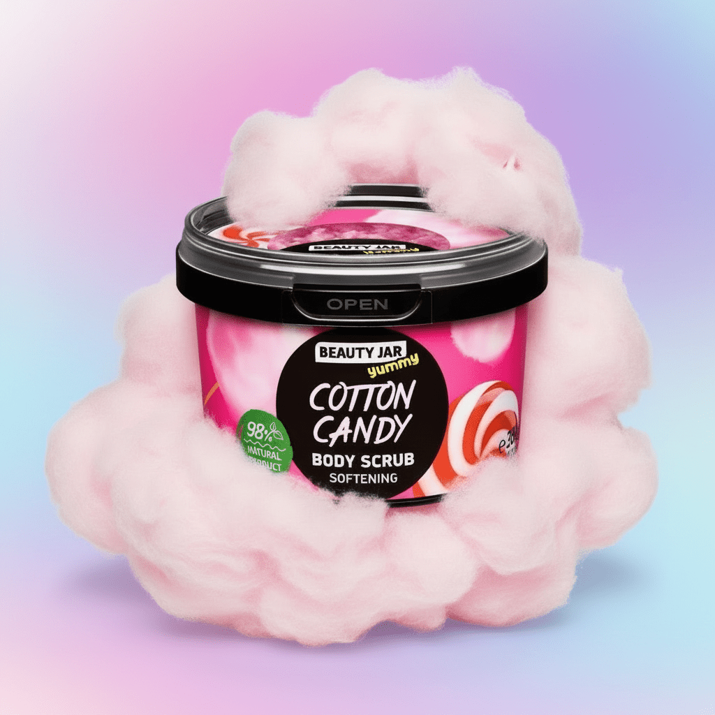 Cotton Candy Softening Body Scrub - NaturelleShop.com - Beauty Jar Yummy!