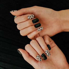 Gel Nail Sticker - Leopard Black - NaturelleShop.com - ÉDGEU