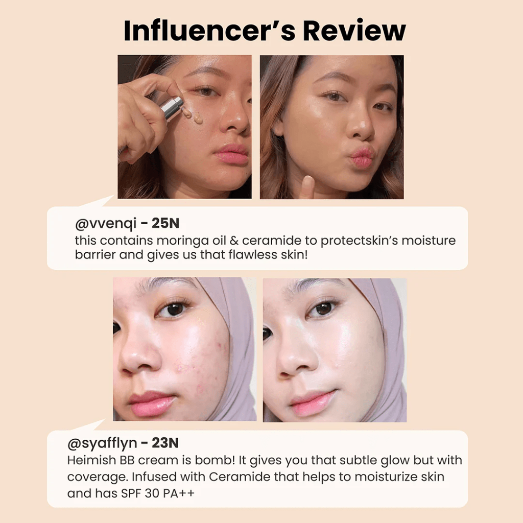 Moringa Ceramide SPF30 BB Cream - NaturelleShop.com - heimish