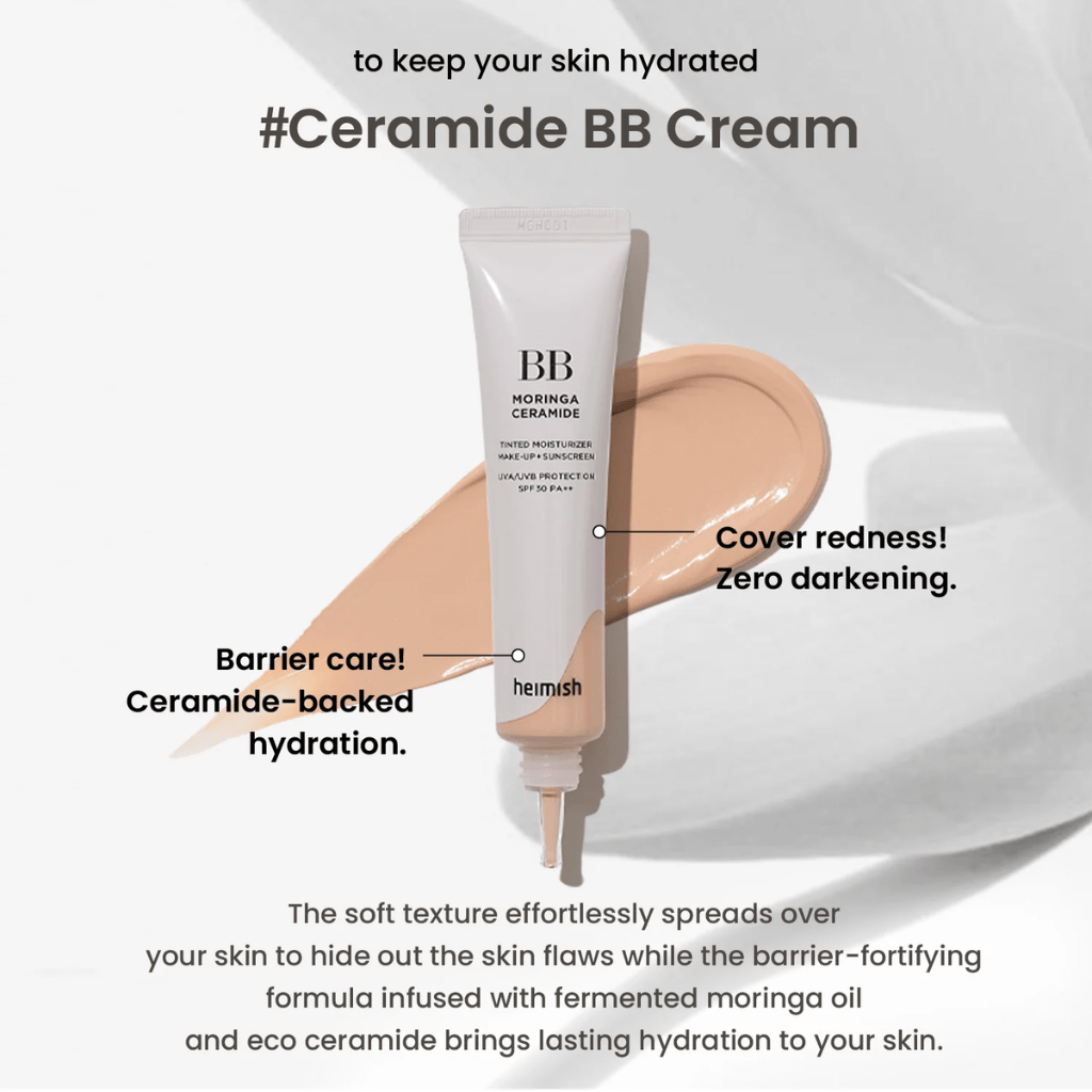 Moringa Ceramide SPF30 BB Cream - NaturelleShop.com - heimish