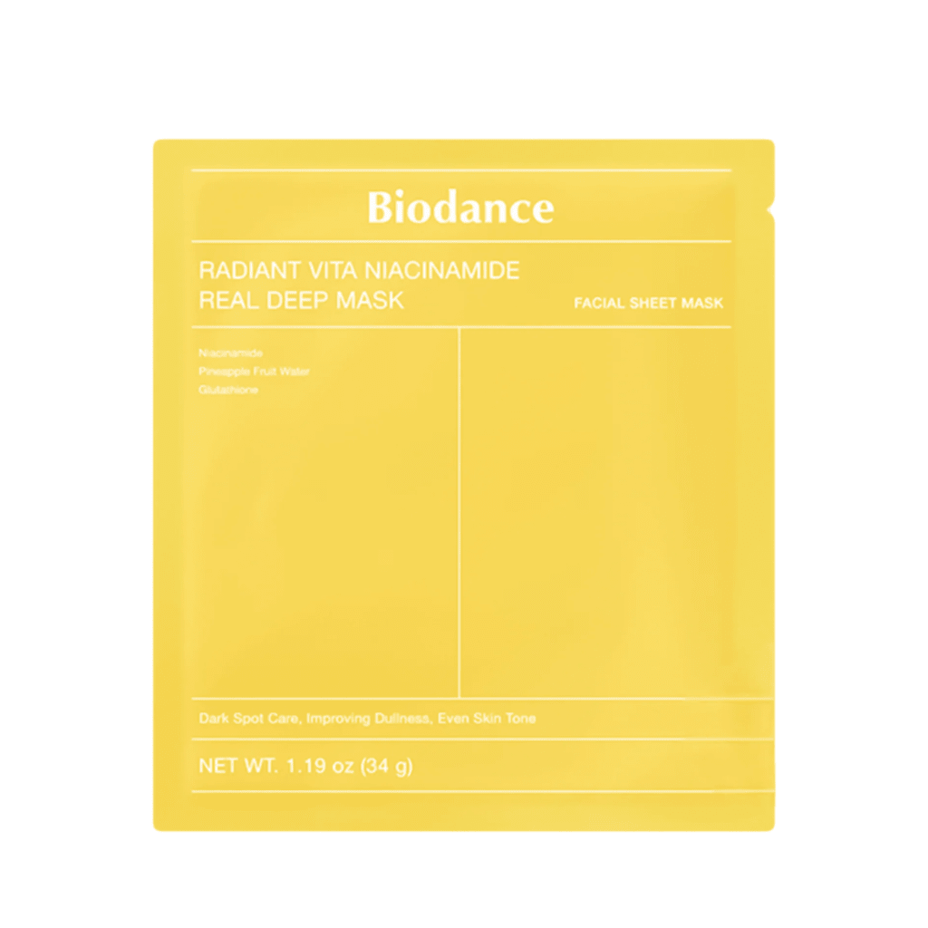 Radiant Vita Niacinamide Real Deep Mask - NaturelleShop.com - Biodance