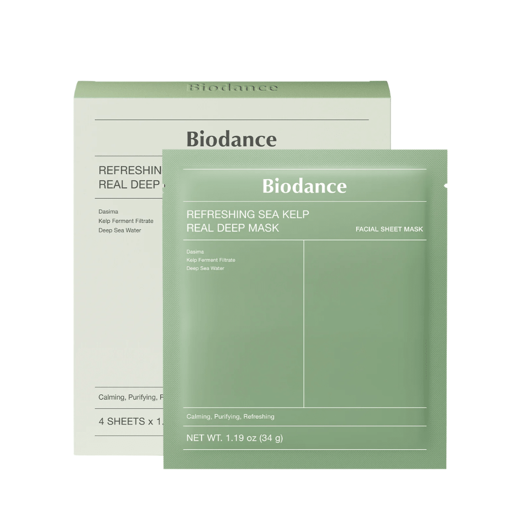 Refreshing Sea Kelp Real Deep Mask 4 - pack - NaturelleShop.com - Biodance