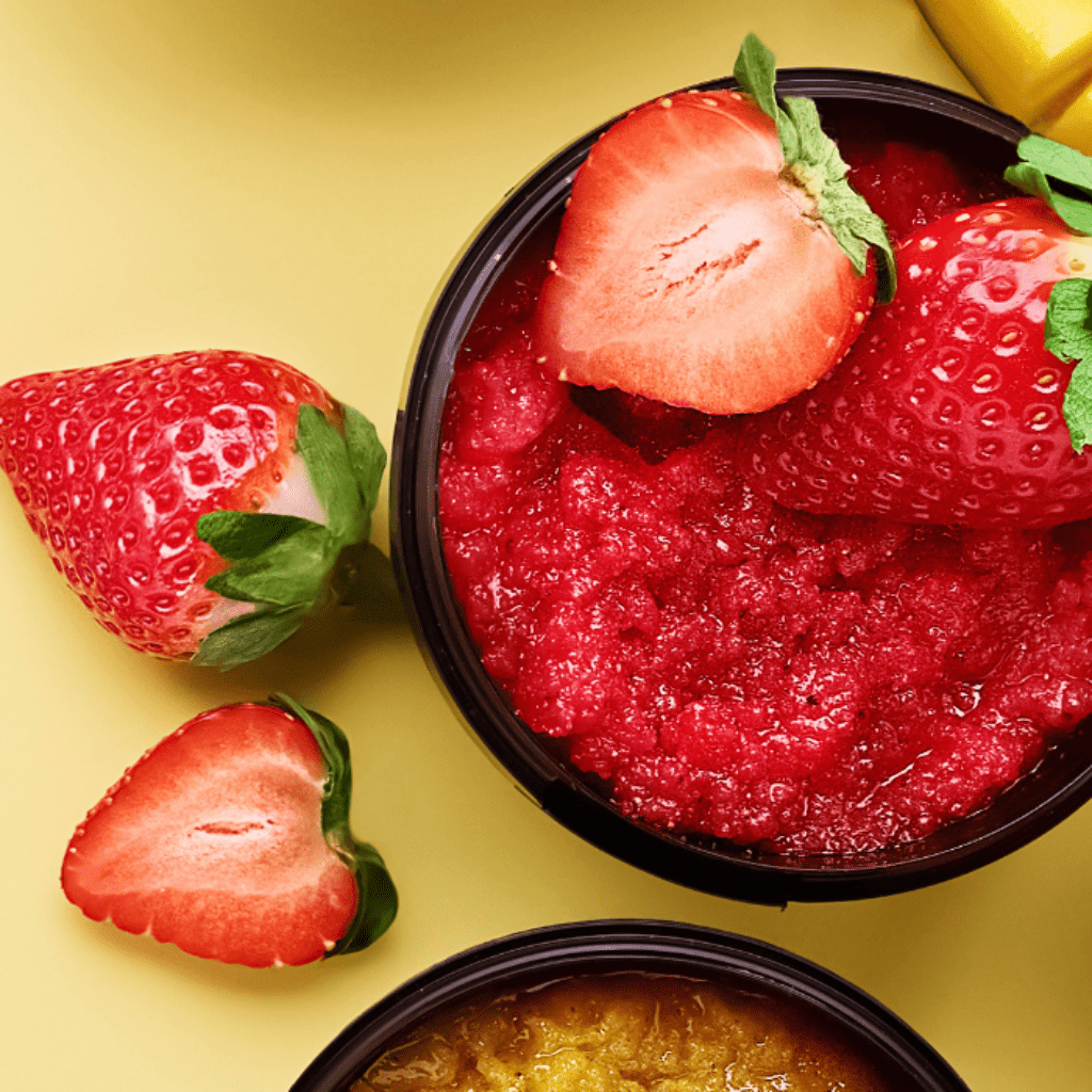 Strawberry Letter Moisturizing Body Scrub - NaturelleShop.com - Beauty Jar Yummy!