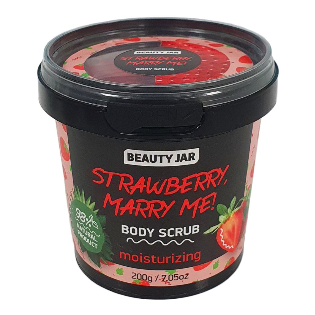 Strawberry, Marry Me! Body Scrub - NaturelleShop.com - Beauty Jar