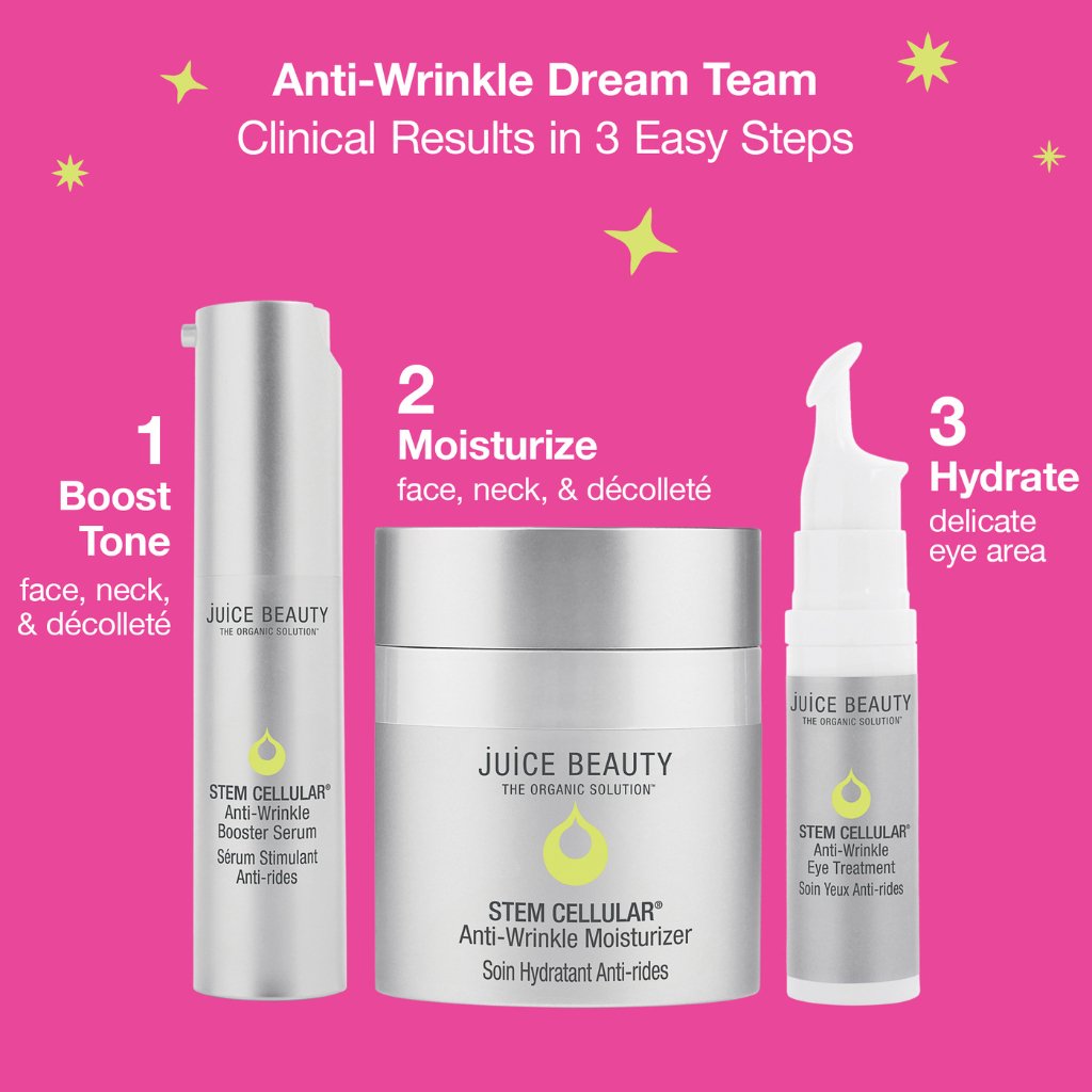 The Power of Three - Anti - Wrinkle Dream Team Kit - NaturelleShop.com - Juice Beauty