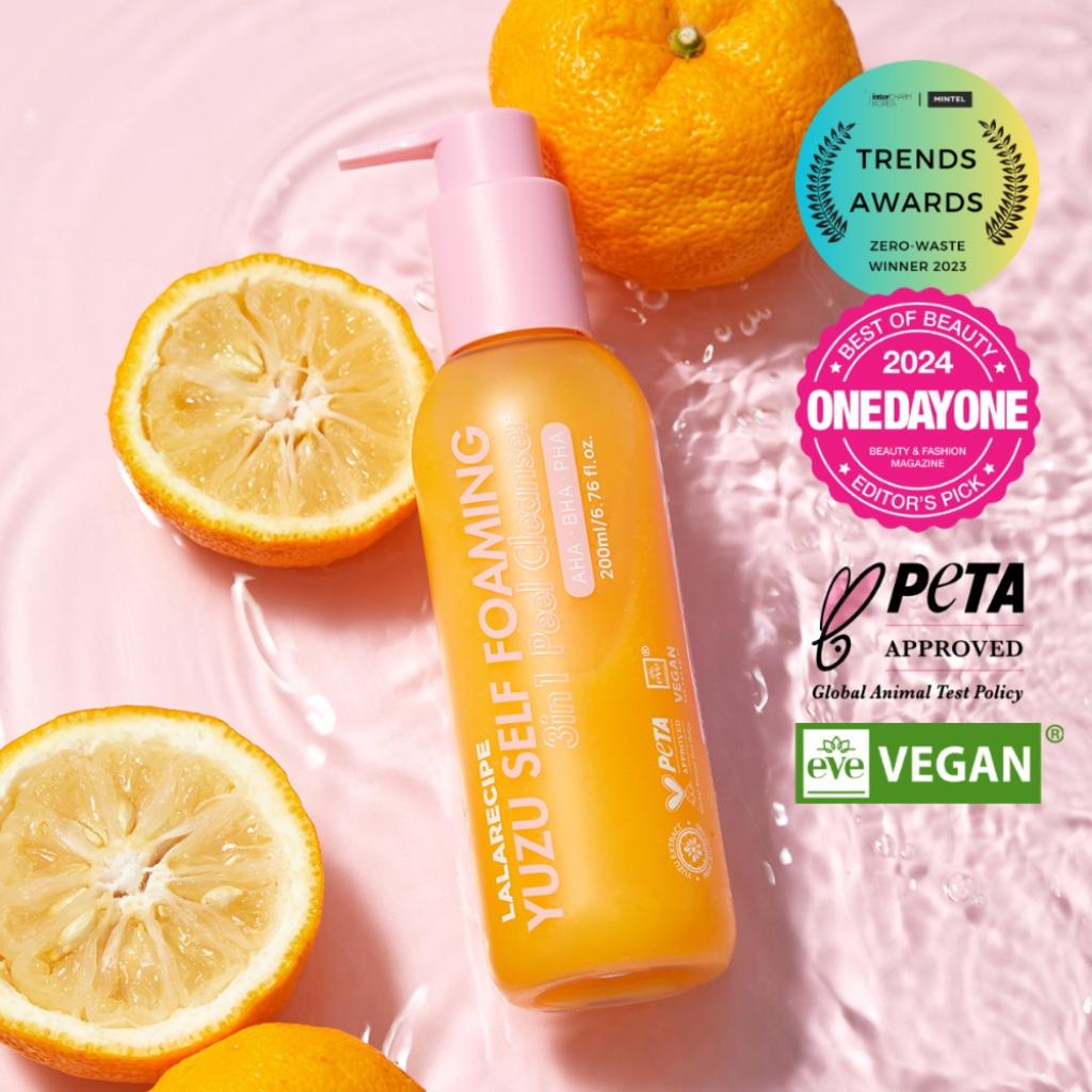 LALARECIPE | Yuzu Foaming 3-in-1 Peel Cleanser - Naturelle