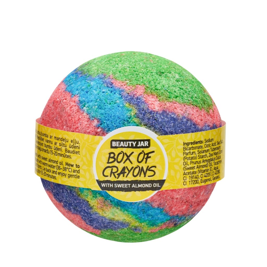 Box Of Crayons Bath Bomb - NaturelleShop.com - Beauty Jar