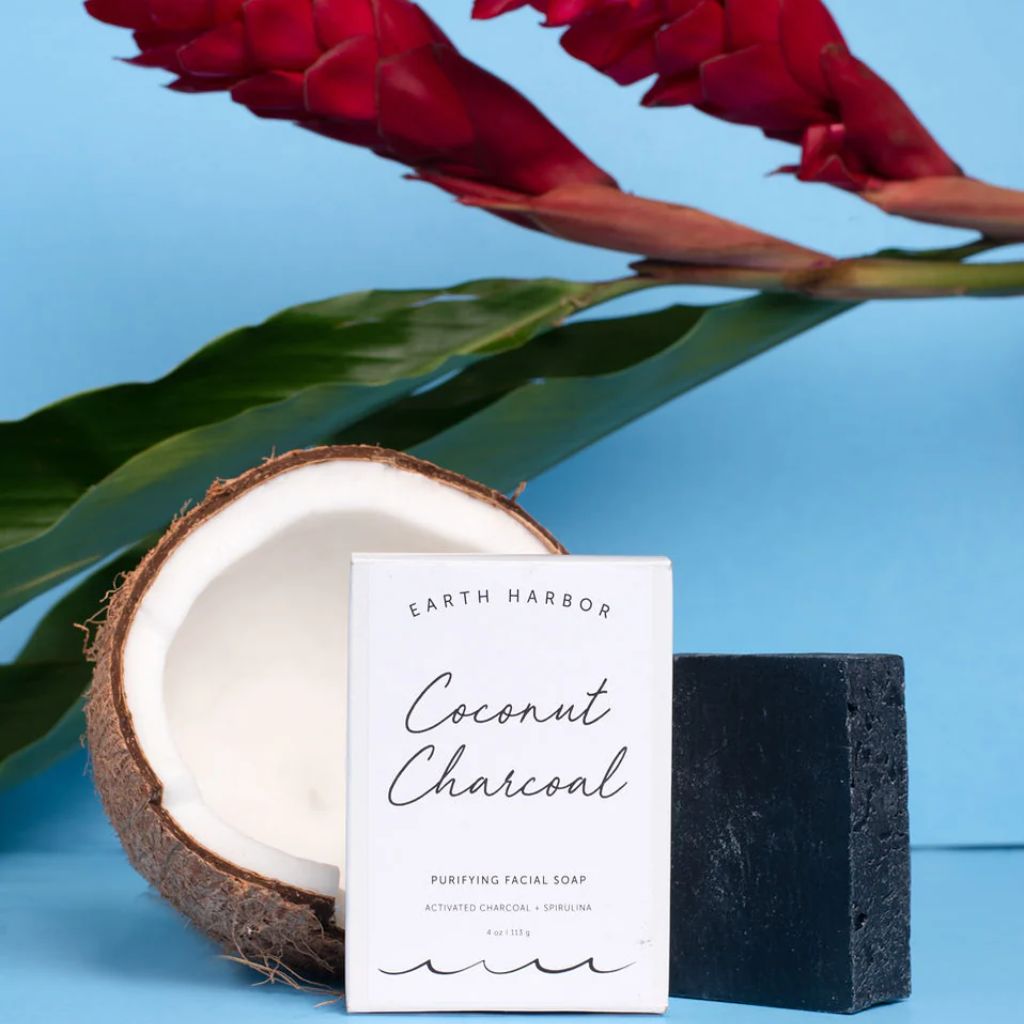 Coconut Charcoal Purifying Facial Soap - NaturelleShop.com - Earth Harbor