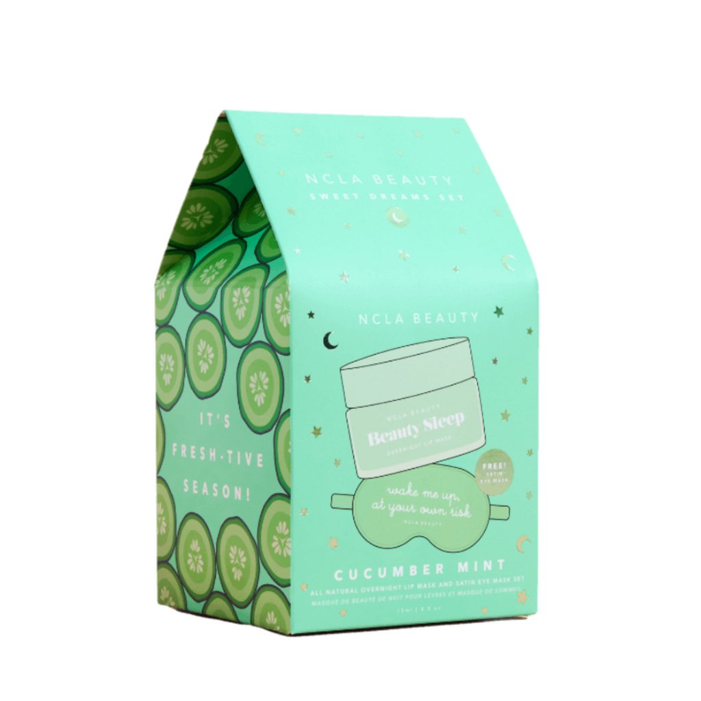 Cucumber Mint Lip Mask Gift Set - NaturelleShop.com - NCLA Beauty
