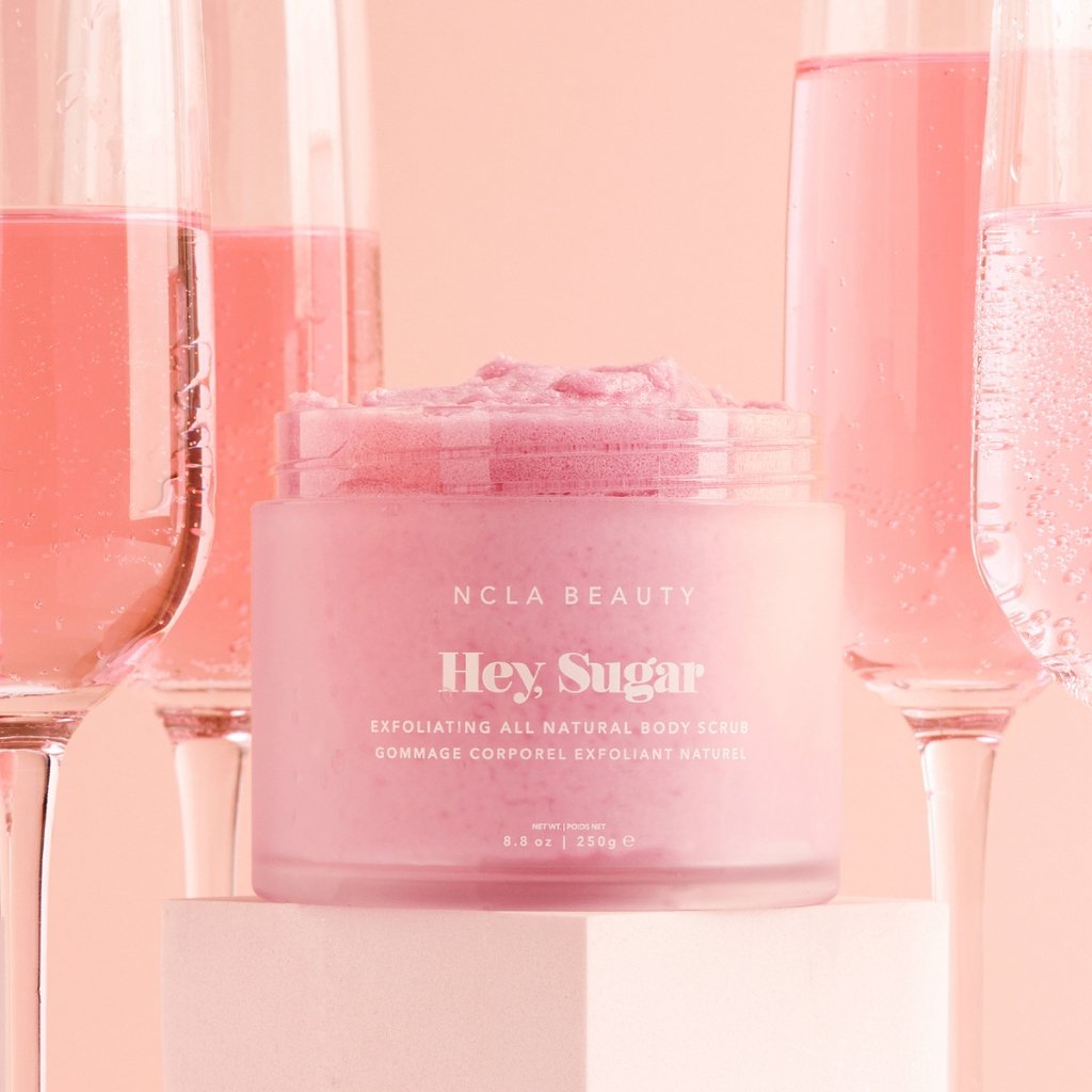 Hey, Sugar - Pink Champagne Body Scrub - NaturelleShop.com - NCLA Beauty